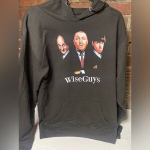 Unisex Wise guy graphic Black Hoodie movie inspired streetwear sweatshirt XL